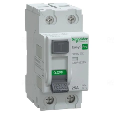 EASY9 PRO áram-védőkapcsoló, A osztály, 2P, 25A, 30 mA EZ9R49225 Schneider