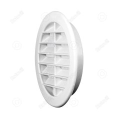   SZELLŐZŐRÁCS MV 125 BVS 125mm KEREK HÁLÓS FEHÉR CSŐCSATL.