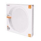 Avide LED Falra Szerelhető Kerek Mennyezeti Lámpa Műanyag 24W NW 4000K