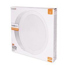   Avide LED Falra Szerelhető Kerek Mennyezeti Lámpa Műanyag 24W NW 4000K