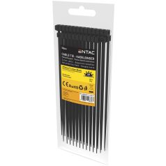 Entac Kábelkötegelő 7.6mmx370mm Fekete