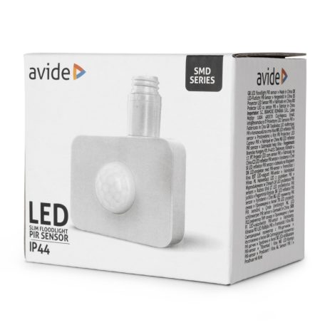Avide LED Reflektor PIR Szenzor Fehér
