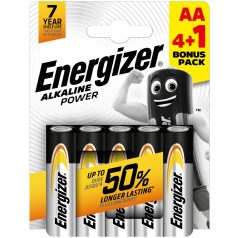 Energizer Power Alkáli Ceruza Elem AA B4+1