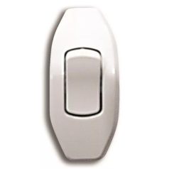 Zsinórközi kapcsoló fehér 6A 220-240V