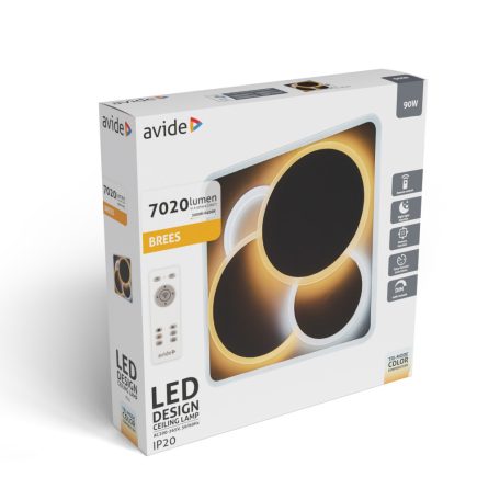 Avide Design Mennyezeti Lámpa Brees 90W (45+45) RF Távirányítóval