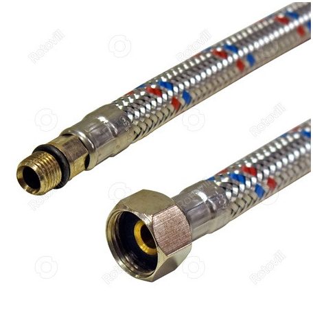 VÍZ CSAPBEKÖTŐCSŐ 3/8"x10mm RÖVID 40cm