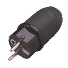 Földelt gumis dugvilla16A 220-240V IP44