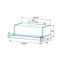 Cata - Konyhai Páraelszívó TFB-5150 X
