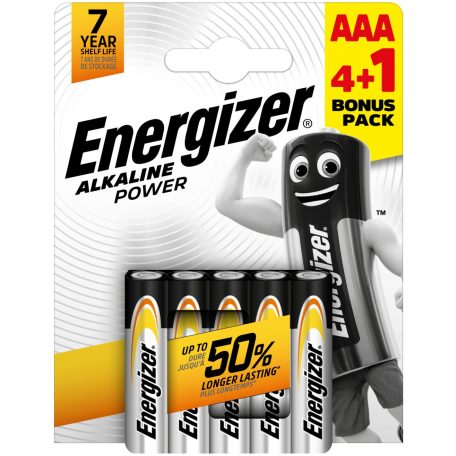 Energizer Power Alkáli Mikro Elem AAA B4+1