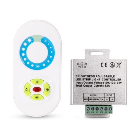 Avide LED Szalag 12-24V 144W Fényerőszabályzó 5 Gombos RF Távirányító és Vezérlő