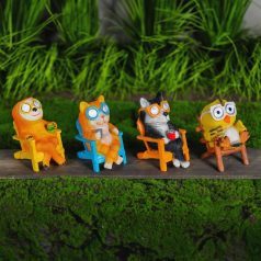   LED-es szolár állatfigurák - 4 féle - 2 x melegfehér LED - 15 cm  (kutya)