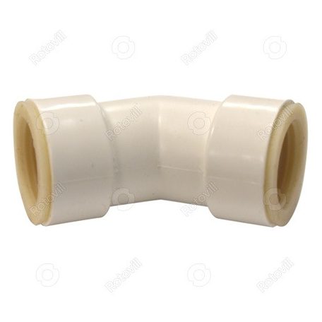 KONDENZVÍZ ELVEZETŐCSŐ KÖNYÖK 45° 20 mm (gumis)