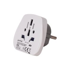   Entac Hálózati Utazó Adapter Univerzális Aljzat & Schuko Dugvillával