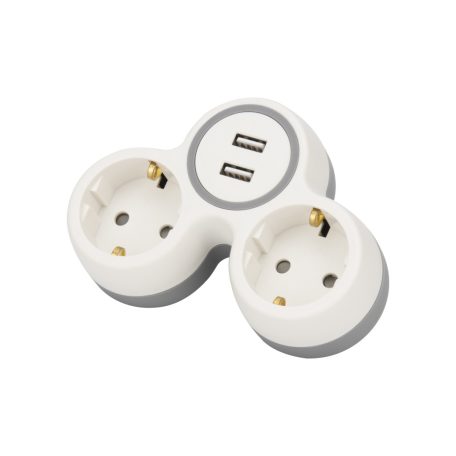 Átalakító csatlakozó 2XUSB 230V
