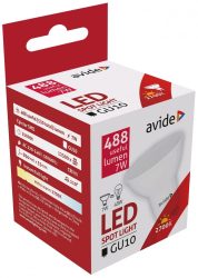 Avide LED spot 7W alu+plastic GU10