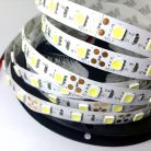 LED szalag SMD5050 (5m) öntapadó 14W/m 60db/m fehér 12V DC 6500K IP20 Clearled 5630