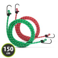 Gumipók szett - 2 x 150 cm - 6 mm piros-zöld 