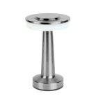 Asztali lámpa - ezüst színű - állítható színhőm, fényerő - akkumulátoros - USB