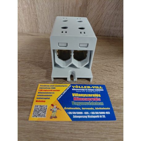 Fővezetéki elosztóblokk, 1P, Cu/Al, 2x25-150 mm2, szürke