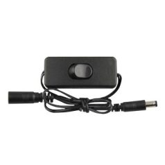   Avide LED Szalag 12-24V DC csatlakozó kapcsolóval, fekete/50cm