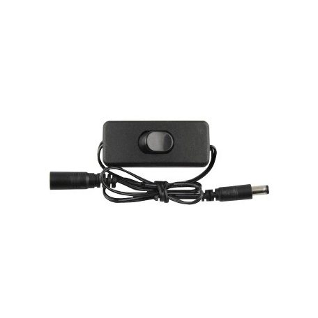 Avide LED Szalag 12-24V DC csatlakozó kapcsolóval, fekete/50cm