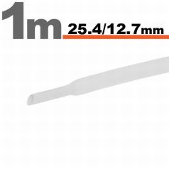 Zsugorcső Fehér · 25,4 / 12,7 mm