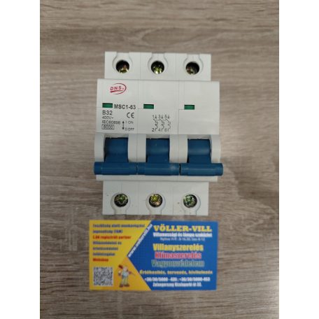 Kismegszakító 3P B 32A DNS MSC1-63