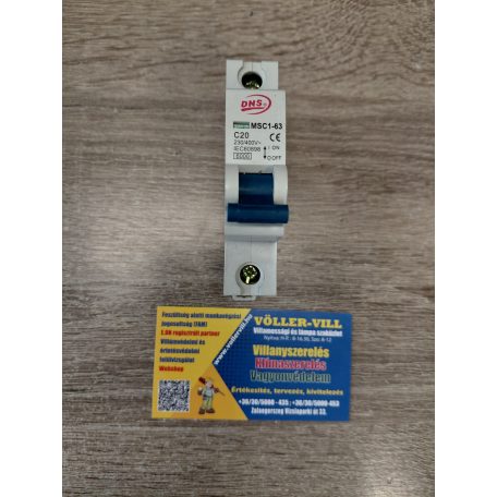 Kismegszakító 1P C 20A DNS MSC1-63