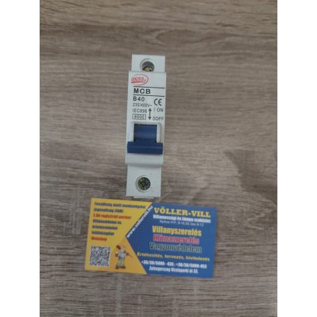 Kismegszakító 1P B 40A DNS MCB 