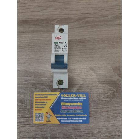 Kismegszakító 1P C 40A DNS MSC-1