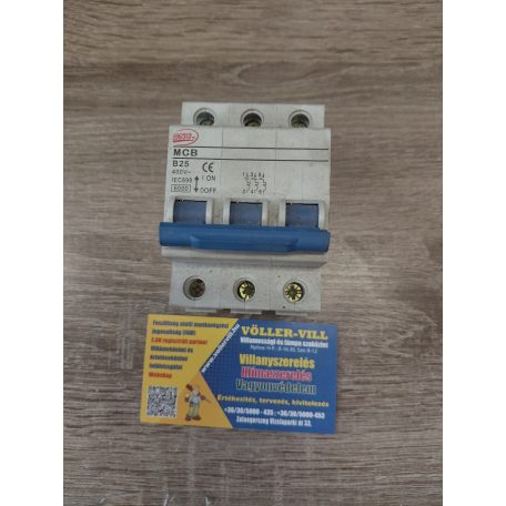 Kismegszakító 3P B 25A DNS MCB 