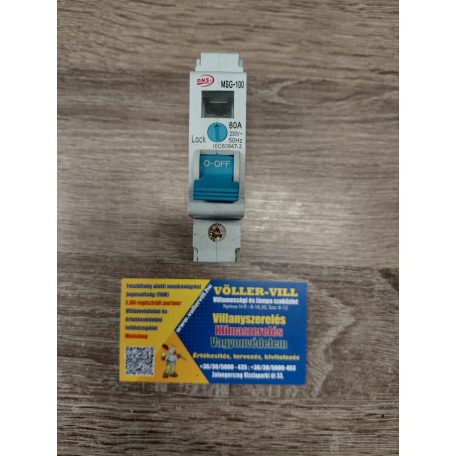 DNS Főkapcsoló szakaszoló MSG-100 1P 80A