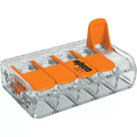 Wago 5 pólusú átlátszó