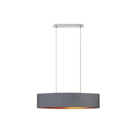 Monica függ.E27 2X60W,szürke/arany/króm
