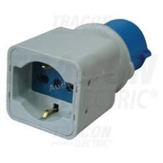 Csatlakozó adapter CEE/Schuko 2P+E