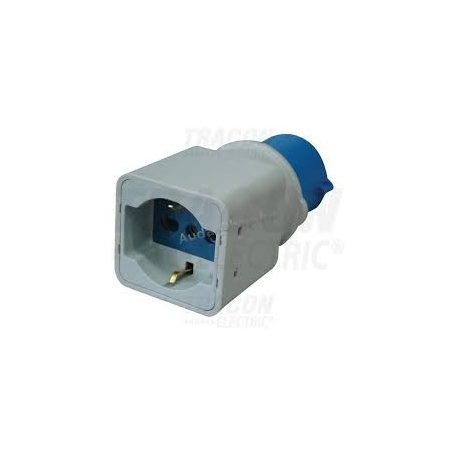 Csatlakozó adapter CEE/Schuko 2P+E