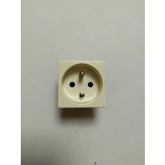   Krém színű beépíthető csavaros dugalj Francia szabványos Mosaic